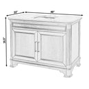 Colorado 48 in. W Wood & Marble Single Sink Bathroom Vanity by Butler Specialty Company
