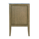 Bristol 60 in. W Marble and Wood 4 Drawer Ribbed Bathroom Vanity by Butler Specialty Company