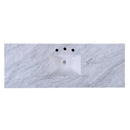 Bristol 60 in. W Marble and Wood 4 Drawer Ribbed Bathroom Vanity by Butler Specialty Company