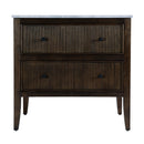Bristol 36 in. W Marble and Wood 1 Drawer Ribbed Bathroom Vanity by Butler Specialty Company