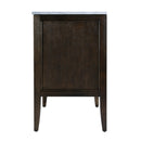 Bristol 36 in. W Marble and Wood 1 Drawer Ribbed Bathroom Vanity by Butler Specialty Company