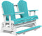 Adirondack 5 Foot Balcony Poly Glider with Console by LuxCraft