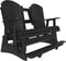 Adirondack 5 Foot Balcony Poly Glider with Console by LuxCraft