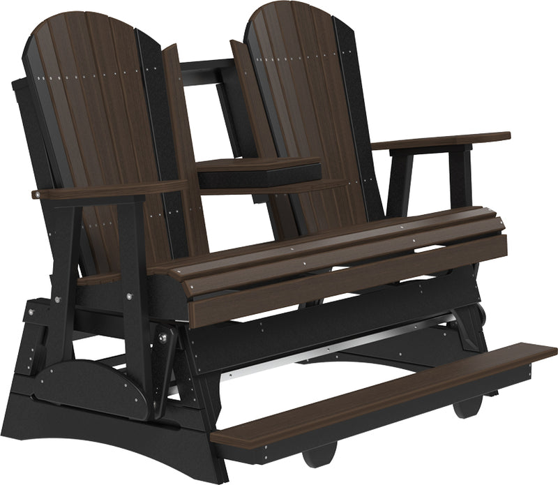 Adirondack 5 Foot Balcony Poly Glider with Console by LuxCraft