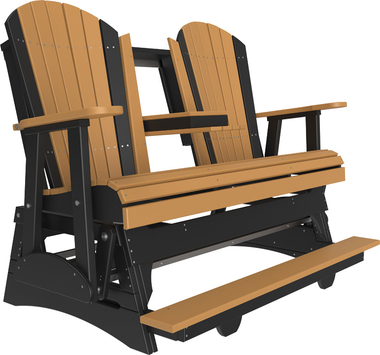 Adirondack 5 Foot Balcony Poly Glider with Console by LuxCraft