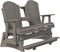 Adirondack 5 Foot Balcony Poly Glider with Console by LuxCraft