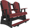 Adirondack 5 Foot Balcony Poly Glider with Console by LuxCraft