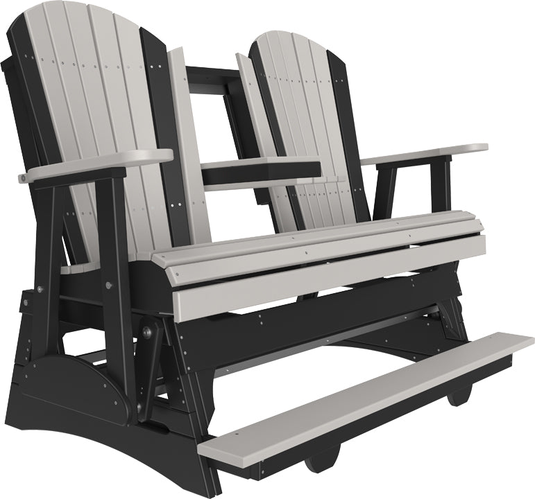 Adirondack 5 Foot Balcony Poly Glider with Console by LuxCraft