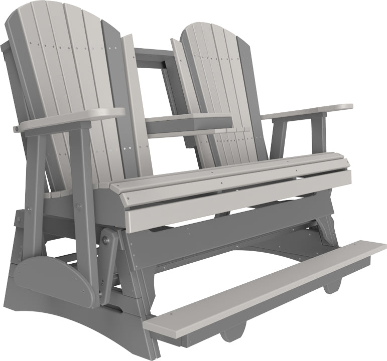 Adirondack 5 Foot Balcony Poly Glider with Console by LuxCraft