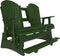 Adirondack 5 Foot Balcony Poly Glider with Console by LuxCraft