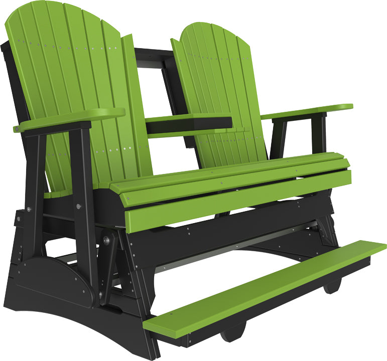 Adirondack 5 Foot Balcony Poly Glider with Console by LuxCraft