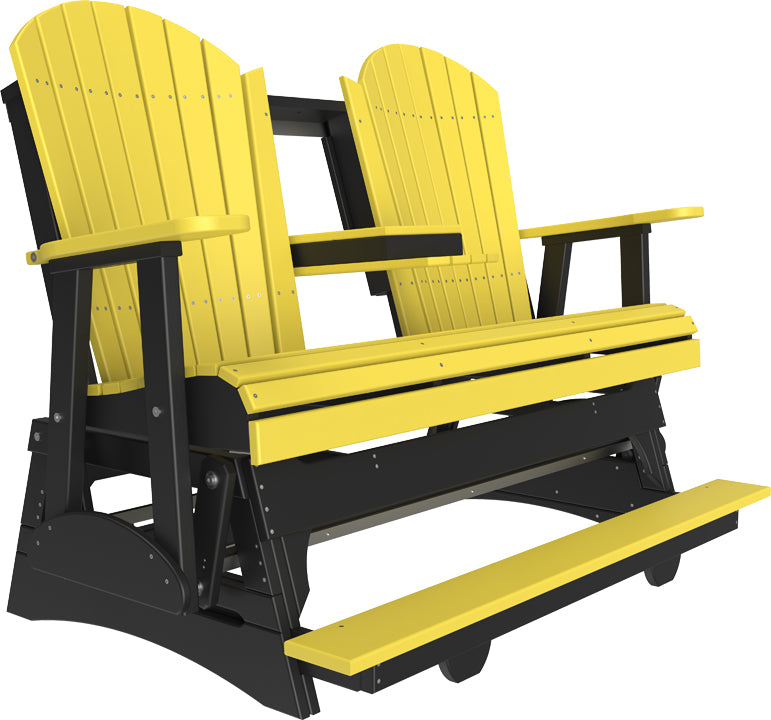 Adirondack 5 Foot Balcony Poly Glider with Console by LuxCraft