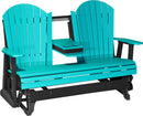 Adirondack 5 Foot Poly Glider with Console by LuxCraft