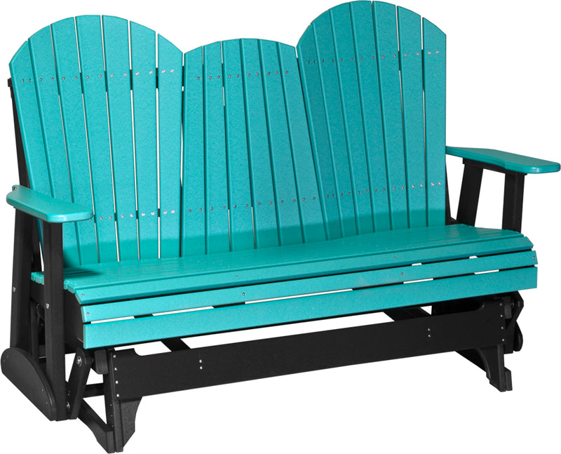 Adirondack 5 Foot Poly Glider with Console by LuxCraft