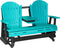 Adirondack 5 Foot Poly Glider with Console by LuxCraft