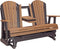 Adirondack 5 Foot Poly Glider with Console by LuxCraft