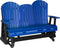 Adirondack 5 Foot Poly Glider with Console by LuxCraft