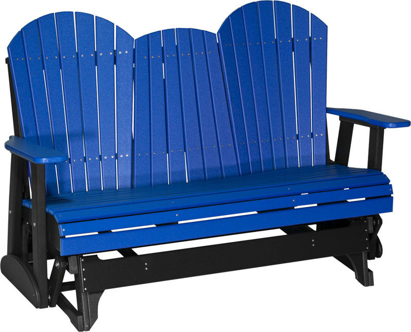 Adirondack 5 Foot Poly Glider with Console by LuxCraft