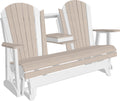 Adirondack 5 Foot Poly Glider with Console by LuxCraft