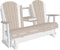 Adirondack 5 Foot Poly Glider with Console by LuxCraft