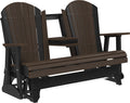 Adirondack 5 Foot Poly Glider with Console by LuxCraft