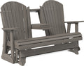 Adirondack 5 Foot Poly Glider with Console by LuxCraft