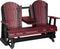 Adirondack 5 Foot Poly Glider with Console by LuxCraft