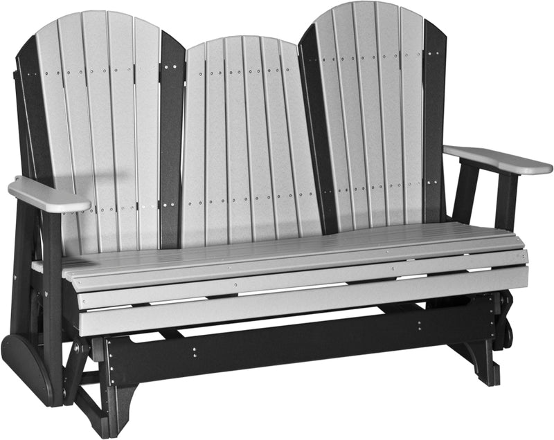 Adirondack 5 Foot Poly Glider with Console by LuxCraft
