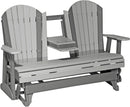 Adirondack 5 Foot Poly Glider with Console by LuxCraft