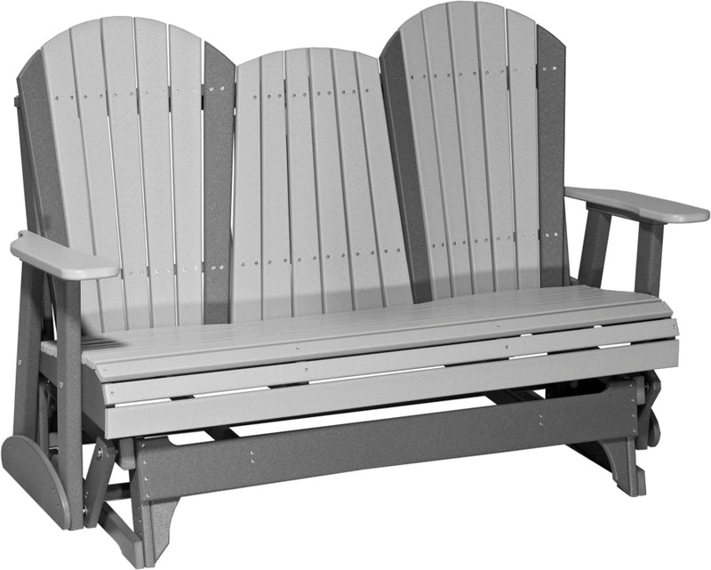 Adirondack 5 Foot Poly Glider with Console by LuxCraft