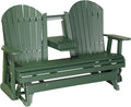 Adirondack 5 Foot Poly Glider with Console by LuxCraft