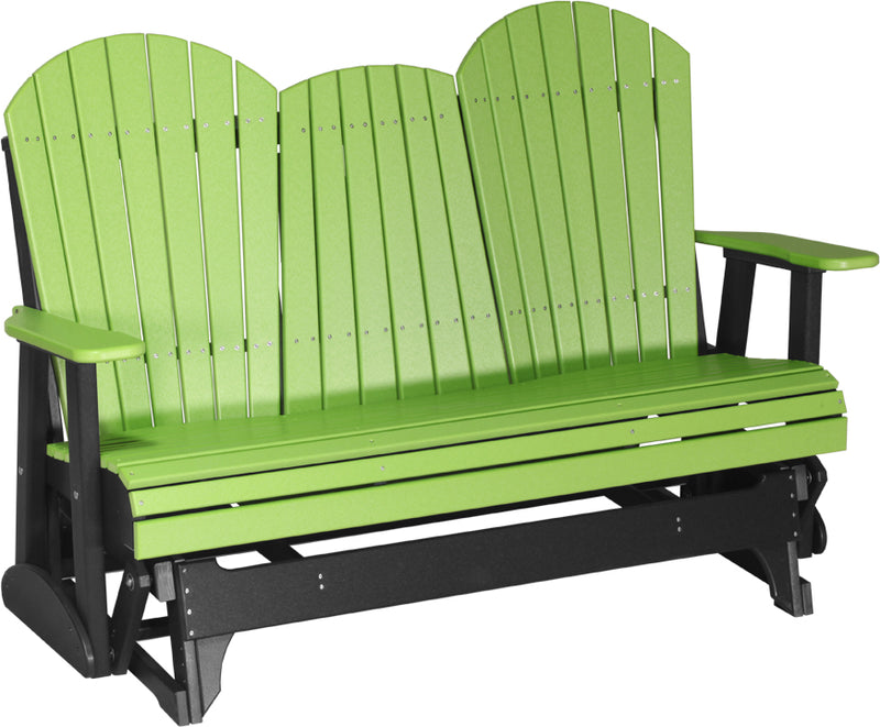 Adirondack 5 Foot Poly Glider with Console by LuxCraft