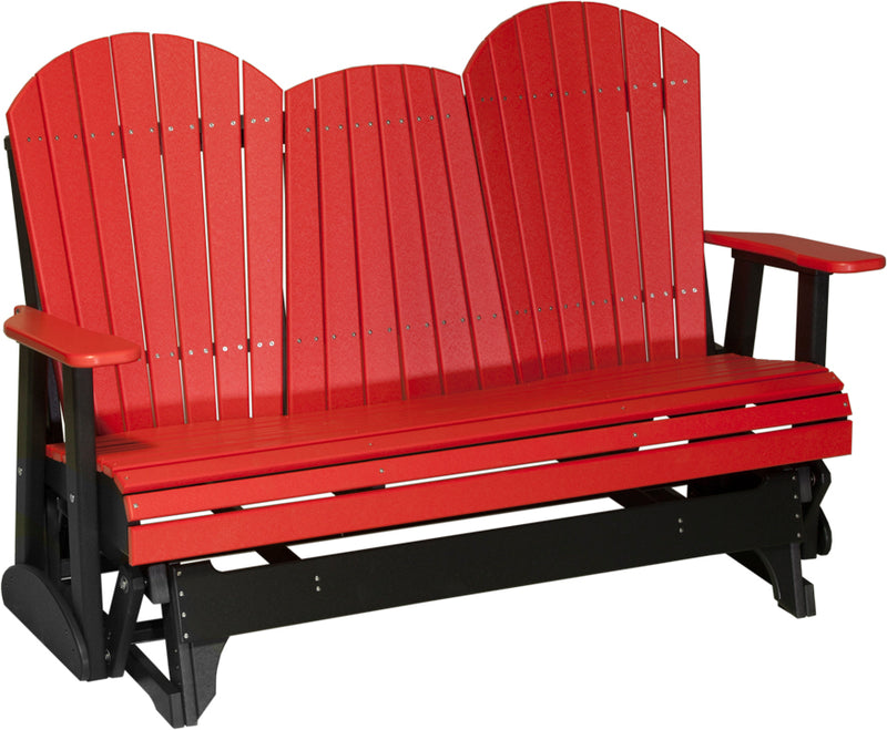 Adirondack 5 Foot Poly Glider with Console by LuxCraft