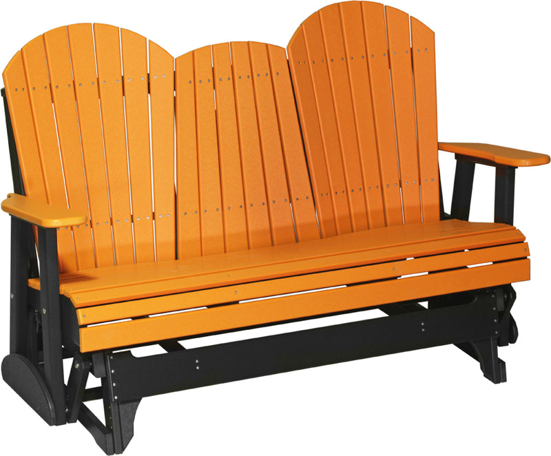 Adirondack 5 Foot Poly Glider with Console by LuxCraft