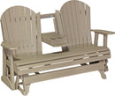Adirondack 5 Foot Poly Glider with Console by LuxCraft