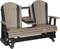 Adirondack 5 Foot Poly Glider with Console by LuxCraft
