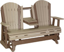 Adirondack 5 Foot Poly Glider with Console by LuxCraft
