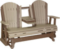 Adirondack 5 Foot Poly Glider with Console by LuxCraft