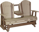 Adirondack 5 Foot Poly Glider with Console by LuxCraft