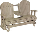 Adirondack 5 Foot Poly Glider with Console by LuxCraft