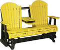 Adirondack 5 Foot Poly Glider with Console by LuxCraft