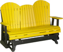 Adirondack 5 Foot Poly Glider with Console by LuxCraft