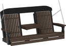 Classic Porch Swing 5 Foot with Fold Down Console by LuxCraft