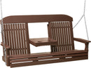 Classic Porch Swing 5 Foot with Fold Down Console by LuxCraft