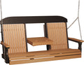 Classic Porch Swing 5 Foot with Fold Down Console by LuxCraft