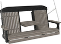 Classic Porch Swing 5 Foot with Fold Down Console by LuxCraft