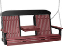 Classic Porch Swing 5 Foot with Fold Down Console by LuxCraft