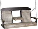 Classic Porch Swing 5 Foot with Fold Down Console by LuxCraft