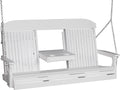 Classic Porch Swing 5 Foot with Fold Down Console by LuxCraft