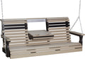 Plain Porch Swing 5 Foot with Fold Down Console by LuxCraft